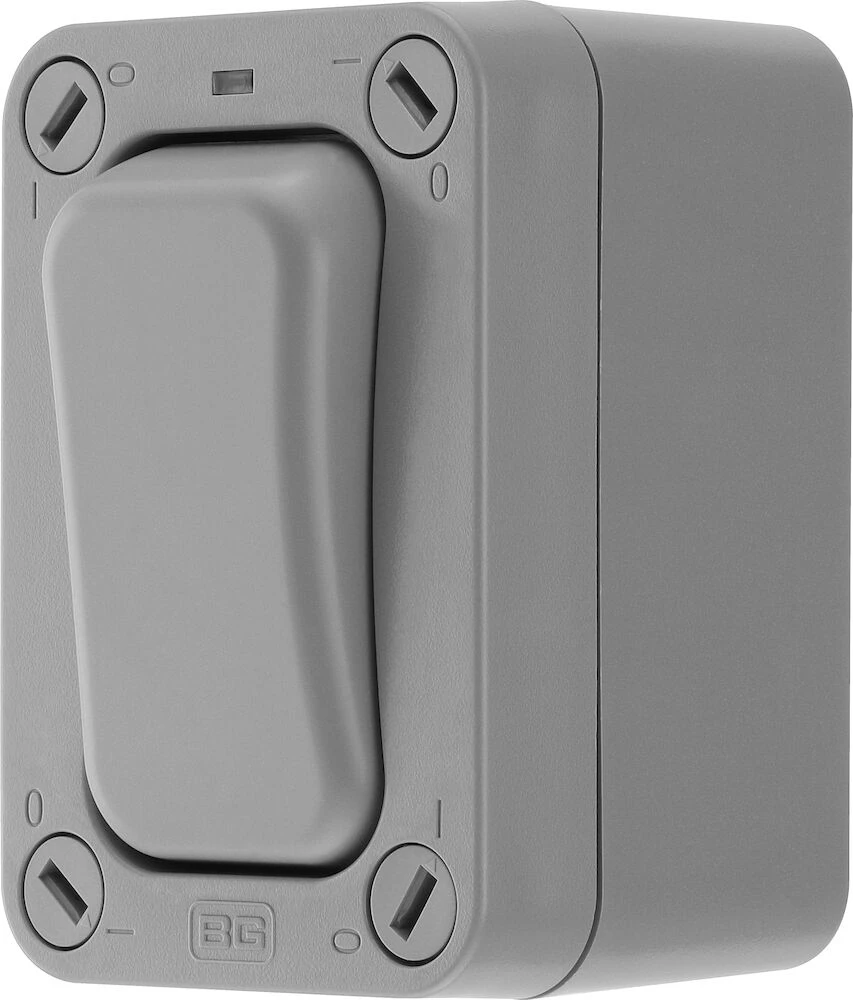 BG Nexus Storm, 20A Single Slim Switch, 2 Way, IP66