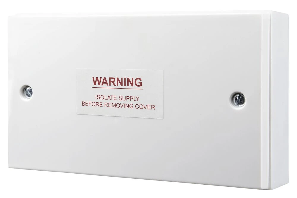 BG White Moulded Square Edge Double Blank Plate