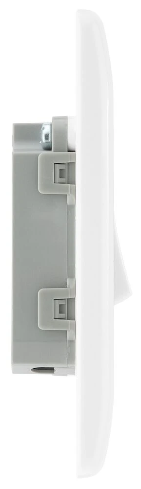 BG Nexus Series White Moulded 20A 16AX Single Switch 2 Way