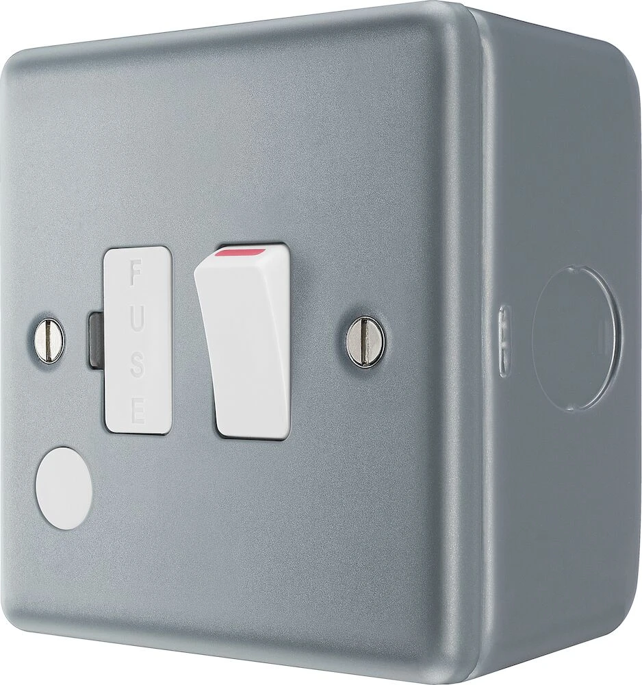 BG Metal Clad 13A Switched Fused Connection Unit with Optional Flex Outlet