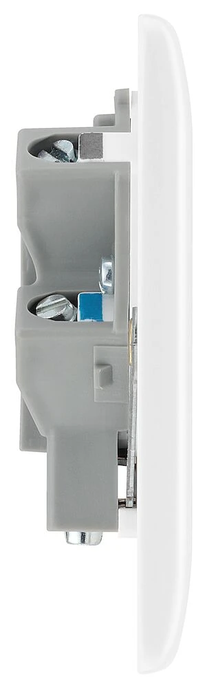 BG Nexus Series White Moulded 13A Unswitched Fused Connection Unit with LED Indicator