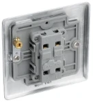 BG Nexus Metal Brushed Steel, 20A 16AX Intermediate Switch