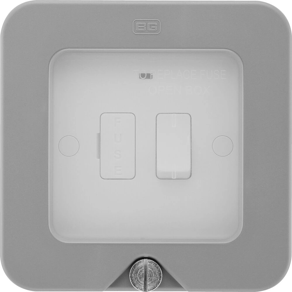 BG Nexus Storm, Switched Fused Connection Unit with Indicator IP66
