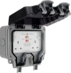 BG Nexus Storm, IP66 Weatherproof 13A Double Switched Socket with Latching RCD