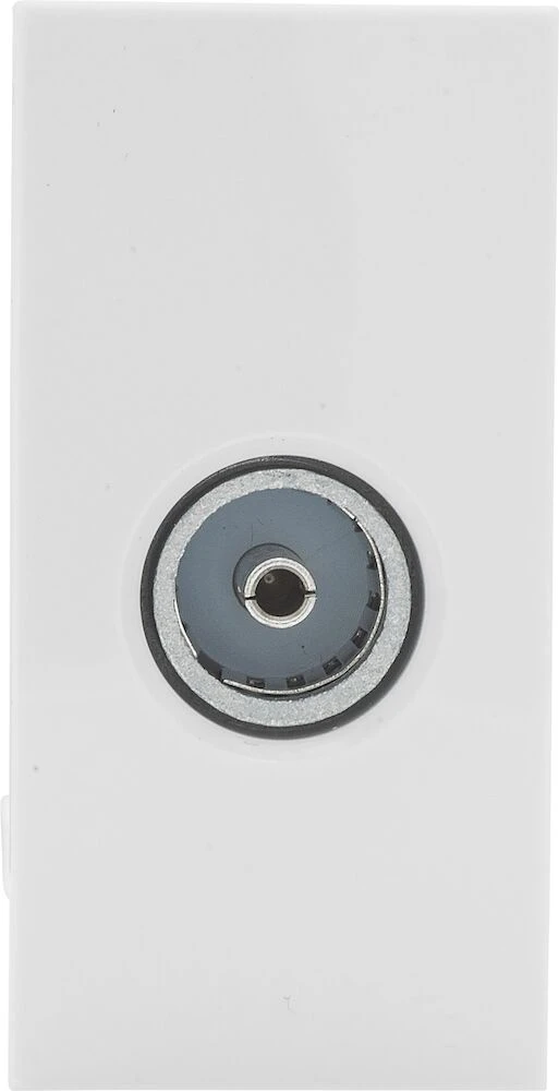 BG Euro Module IEC, Screened, Female (Return), White