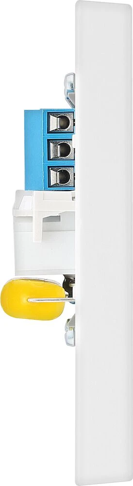 BG White Moulded Square Edge Single Master Telephone Socket Screw Type