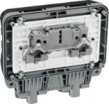 BG Nexus Storm, 13A Double Switched Socket, IP66