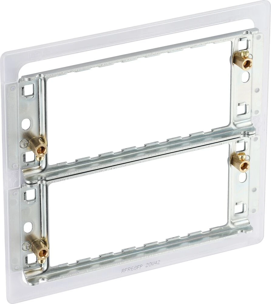 BG Grid Frame 6 or 8 Modules, for Screwless Grid plates