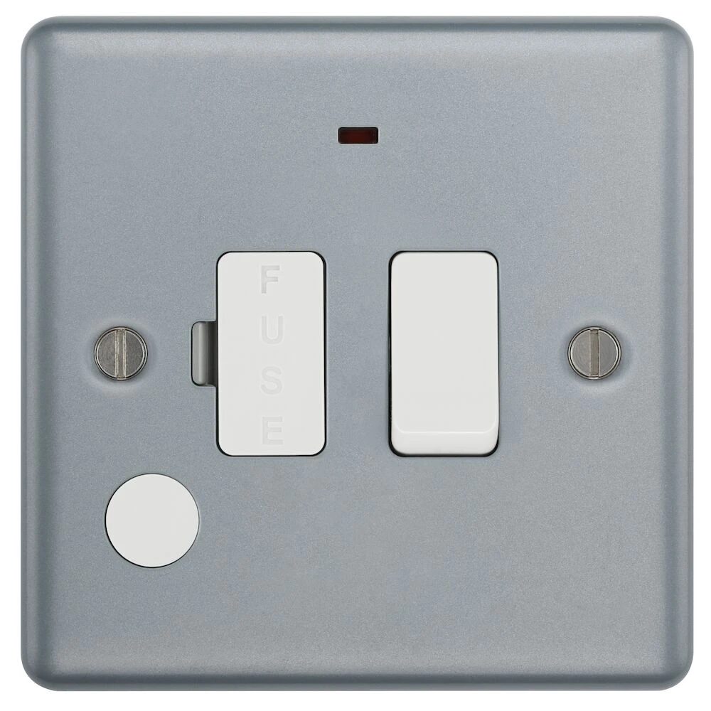 BG Metal Clad 13A Switched Fused Connection Unit with Power Indicator and Optional Flex Outlet