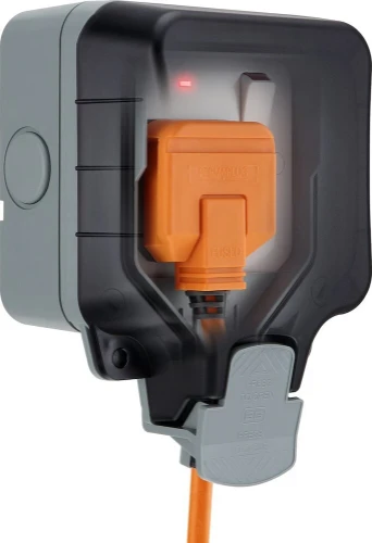 BG Nexus Storm, 13A Single Switched Socket, IP66