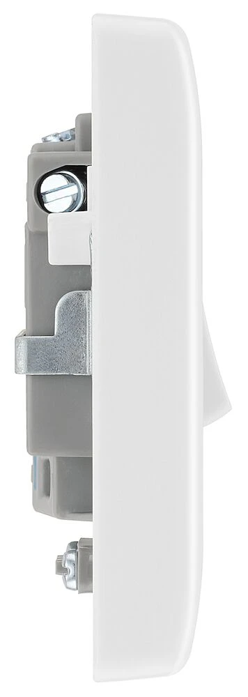 BG Nexus Series White Moulded 13A Switched Fused Connection Unit with Flex Outlet
