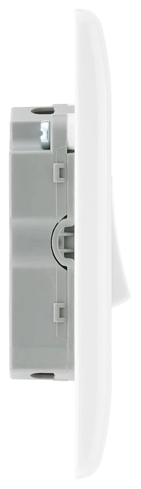 BG Nexus Series White Moulded 10AX Triple Pole Fan Isolator Switch