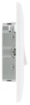 BG Nexus Series White Moulded 10AX Triple Pole Fan Isolator Switch