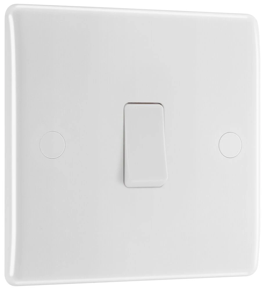 BG Nexus Series White Moulded 20A Double Pole Switch