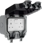 BG Nexus Storm, 13A Double Switched Socket, IP66