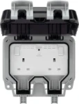 BG Nexus Storm, 13A Double Switched Socket, with WiFi Extender, IP66