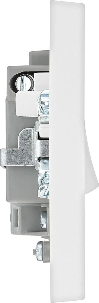 BG White Moulded Square Edge 13A Switched Fused Connection Unit with LED Indicator