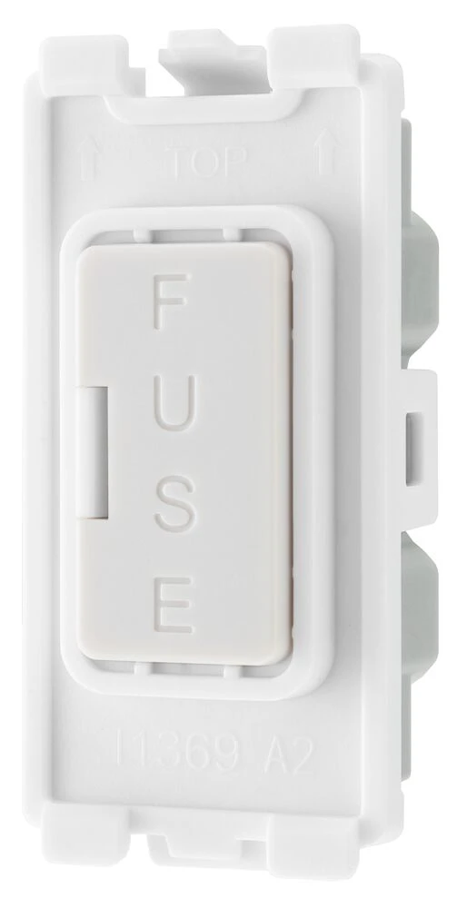 BG Grid 13A Fuse Module White