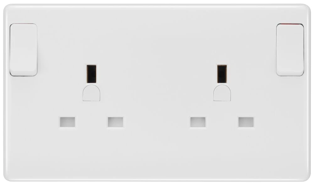 BG Nexus Series White Moulded Single to Double Converter Socket