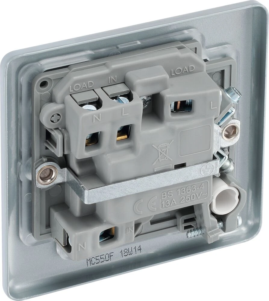 BG Metal Clad 13A Switched Fused Connection Unit with Optional Flex Outlet