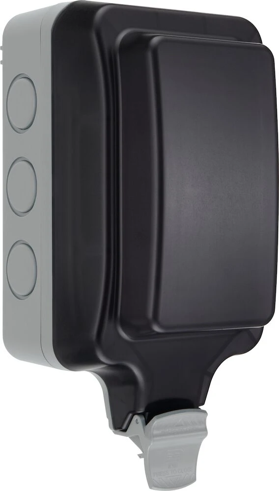 BG Nexus Storm 13A Single Unswitched Socket, Large Enclosure with Adjustable Positions, IP66