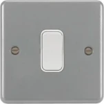 10AX 1 Gang 2 Way Metalclad Wall Switch & Back Box with Knockouts