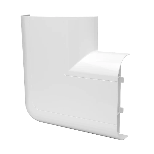 Elite Compact UPVC Flat Bend White - 50mm Deep  - 145mm High