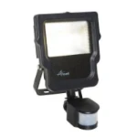 Ansell Calinor Polycarbonate Floodlight PIR Warm White 10W Black