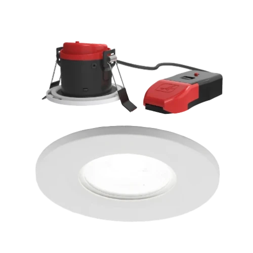 Prism Pro CCT Fire Rated Downlight Dual Wattage