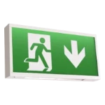 Ansell Watchman LED Exit Box Maintained / Non-Maintained White