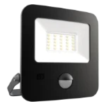 Ansell Zion Polycarbonate Floodlight Cool White 20W PIR Black