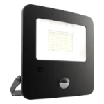 Ansell Zion Polycarbonate Floodlight Cool White 50W PIR Black