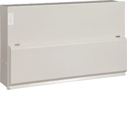 Hager 100A 10 Way Design 10 High Integrity Consumer Unit, 2*100A 30mA RCCB & Type 2 SPD with Round Knockouts