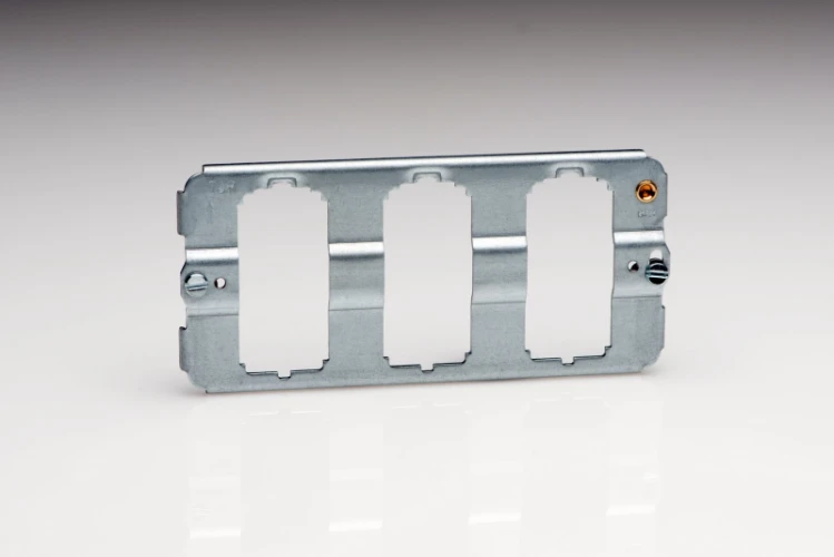 Varilight 3-Gang Twin Grid Frame (Yoke) PowerGrid