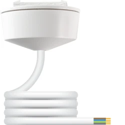6A Plug-in Ceiling Rose (Inc Auxiliary) with 0.75mm² Flexible Cord: 2.0m PVC