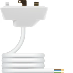6A 3 Pin Pre-wired Plug with 0.75mm² Flexible Cord: 3.0m PVC