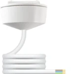 6A Plug-in Ceiling Rose with 0.75mm² Flexible Cord: 2.0m PVC