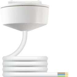 6A Plug-in Ceiling Rose with 0.75mm² Flexible Cord: 2.0m PVC