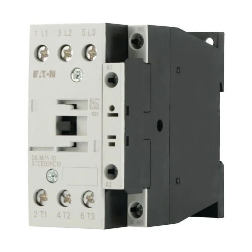Moeller Contactor, 3 pole, 380 V 400 V 11 kW, 1 N/O, 415 V 50 Hz, 480 V 60 Hz, AC operation, Screw terminals