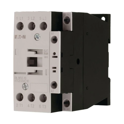 Moeller Contactor, 3 pole, 380 V 400 V 15 kW, 1 N/O, 110 V 50/60 Hz, AC operation, Screw terminals