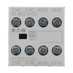 Moeller Auxiliary contact module, 4 pole, Ith= 16 A, 2 N/O, 2 NC, Front fixing, Screw terminals, DILM7-10 - DILM38-10