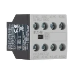 Moeller Auxiliary contact module, 4 pole, Ith= 16 A, 2 N/O, 2 NC, Front fixing, Screw terminals, DILM7-10 - DILM38-10