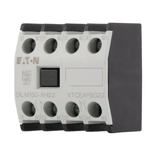 Moeller Auxiliary contact module, 4 pole, Ith= 16 A, 2 N/O, 2 NC, Front fixing, Screw terminals, DILM40 - DILM170