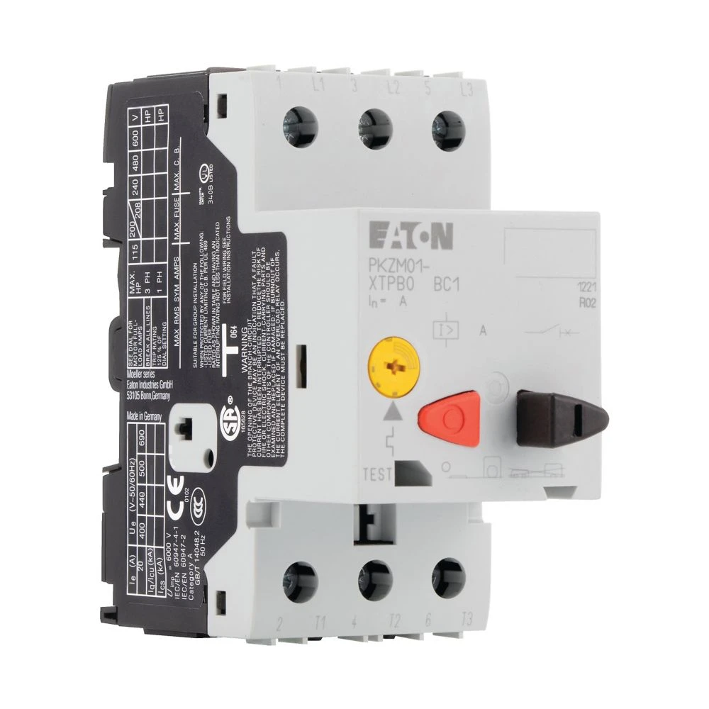 Motor Protective Circuit Breaker, 440 V: 1.1 kW, Ir= 1 - 1.6 A, IP20