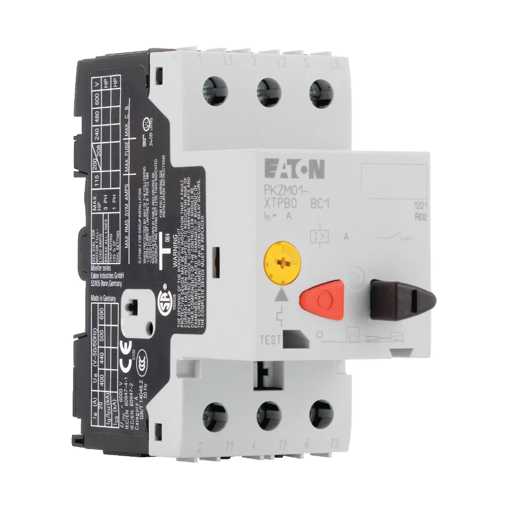 Motor Protective Circuit Breaker, 440 V: 1.1 kW, Ir= 1 - 1.6 A, IP20