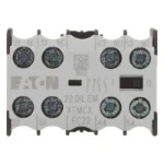 Moeller Auxiliary contact module, 4 pole, 2 N/O, 2 NC, Front fixing, Screw terminals, DILE(E)M