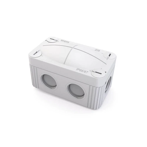 COMBI 85 x 49 x 51mm Polypropylene Junction Box IP66/IP67 6 x M20 Threaded Membrane Side Entries Empty Light Grey