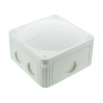 COMBI 110 x 110 x 66 mm Polypropylene Junction Box IP66/IP67 7 x M25 Threaded Membrane Entries 5-Pole Terminal 2 x M25/20 Adapters White