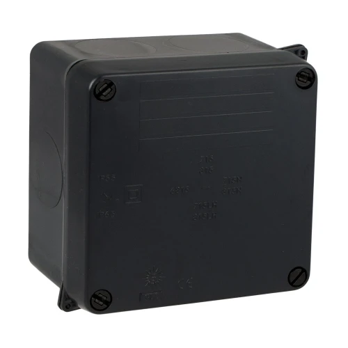 110 x 110 x 60mm Thermoplastic Enclosure Black