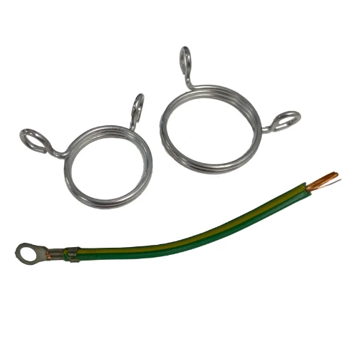 Wiska 1 x M20 Brass-nickel plated Earth Spring (single) for COMBI Junction Boxes with earth lead (Pack of 5)